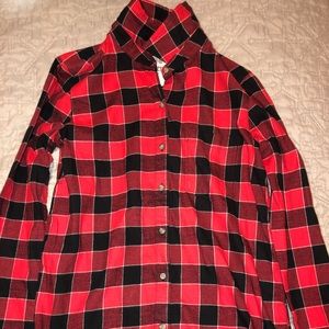 Mossimo red and black plaid flannel